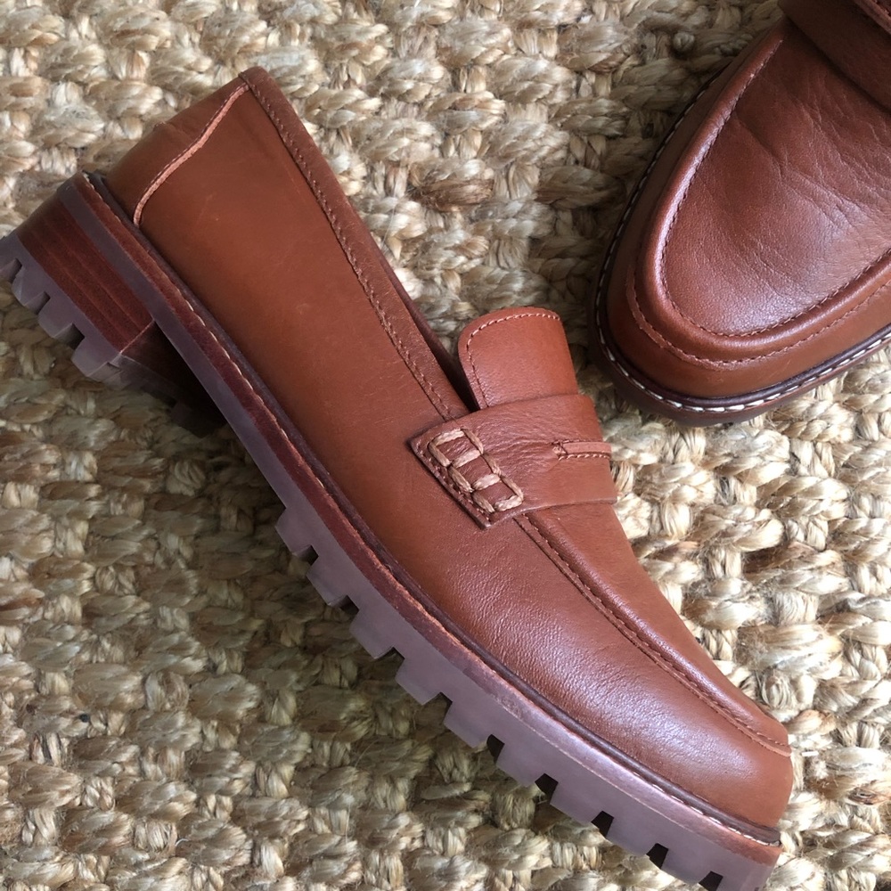 Madewell The Corinne Lugsole Loafer in Dried Maple. Size 5.5 - Picture 7 of 11